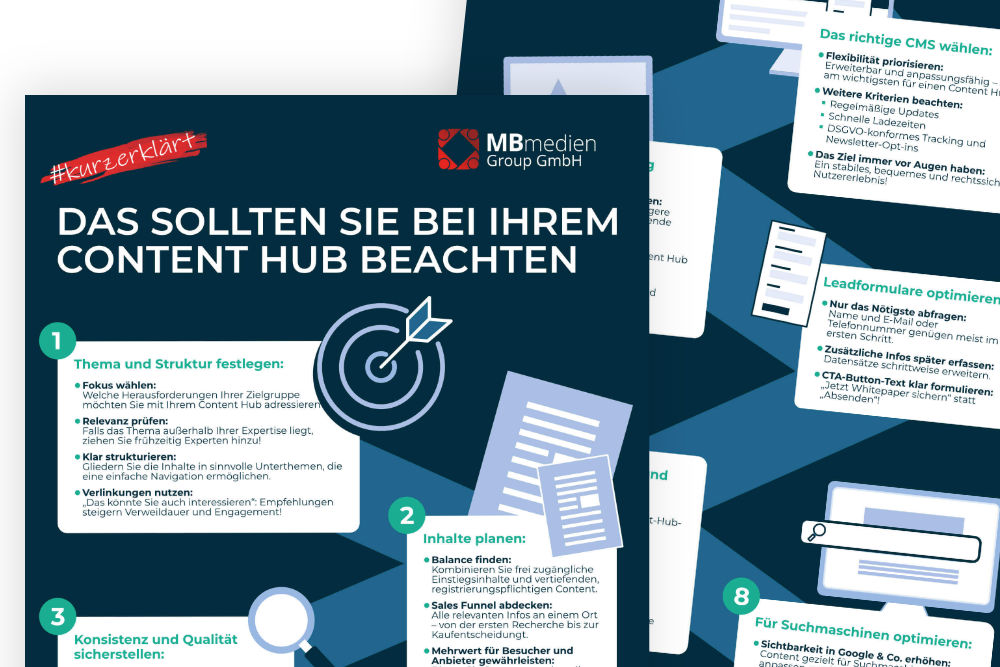 Infografik Content Hubs